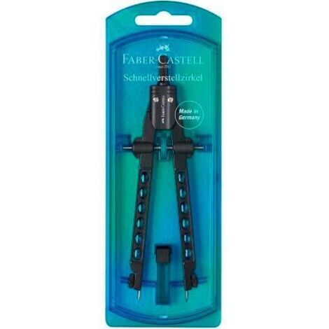 FABER-CASTELL Zirkel Schnellverstell. Factory blau (174340)