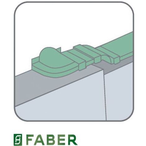 Faber Curva Rettangolare Circolare 90 Reversibile per Cappe