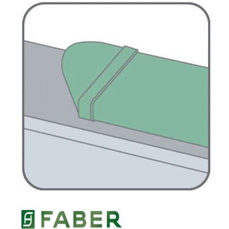 Faber Curva Rettangolare Circolare Reversibile da 16,1cm per Cappe