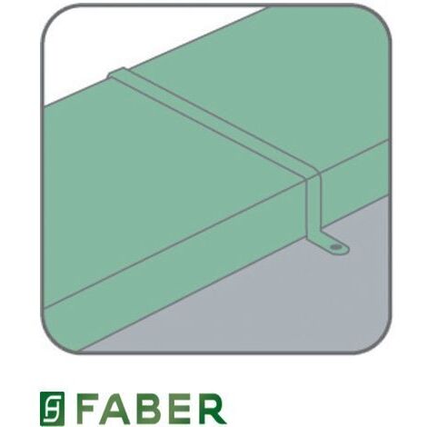 Faber Fascetta Rettangolare Ferma Tubo per Cappe