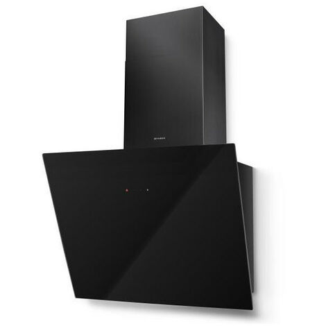 Faber – Hotte décorative inclinée 550mm en verre noir – Débit max 700 m³/h – Classe B – Moteur Evo performant – 5476140