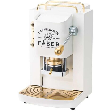 Faber Italia PROWHITEBASOTT Automatische/manuelle Kaffeemaschine, Pad-Kaffeemaschine, 1,3 l