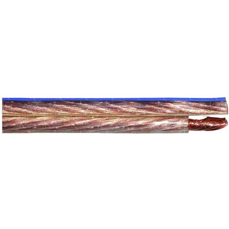 Faber Kabel 031763 Câble haut-parleur YFAZ 2 x 2.5 mm² vert, transparent Marchandise vendue au mètre W009811
