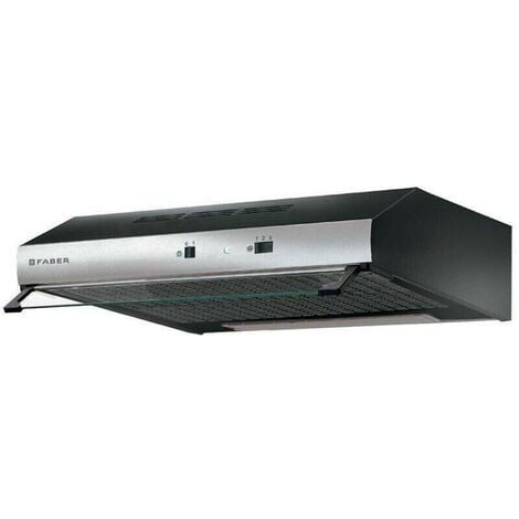 FABER APPLIANCES Faber TCH04 PLUS SS16A 741 Cappa da Incasso Sottopensile 60 cm Classe energetica D Nero-Frontale Inox 300.0557.489