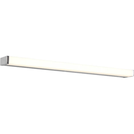 FABIO H2O APPLIQUE LED 12W 1400lm, 3000K CROMO IP44 L. 80CM DIMMERABILE