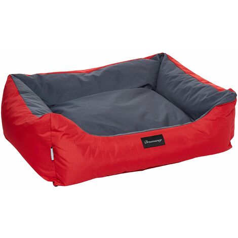 Fabotex Petit Sofa Boston Urbain Rosso-Antracite 120X100X28 per Cani E Gatti, Multicolore, Unica