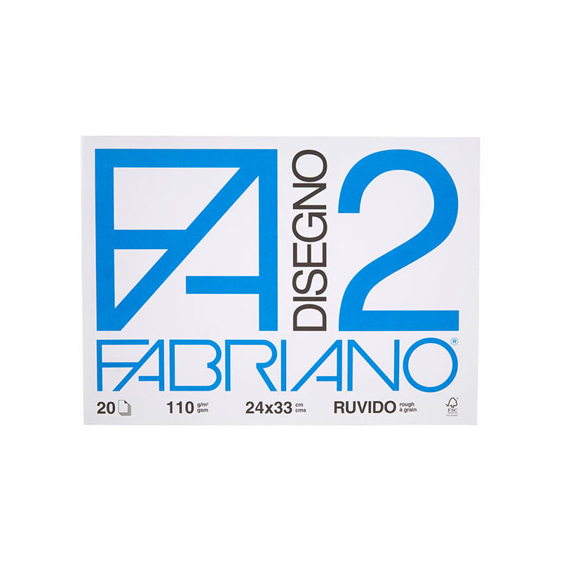 Image of Fabriano - album disegno F2 20 fogli ruvidi 24X33CM