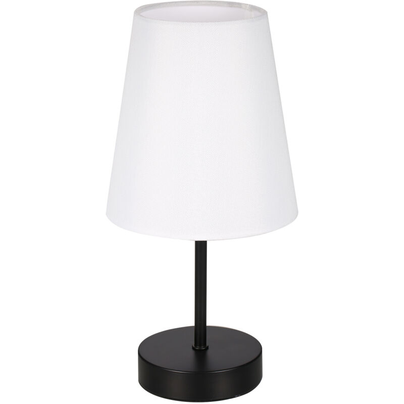 Lifcausal - Lampe de chevet en tissu avec ampoule led à 3 couleurs de lumière, lampe de chevet, lampe de bureau, commande tactile, intensité variable