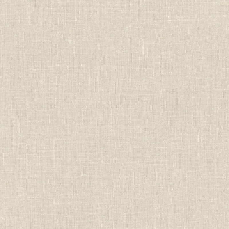 Profhome - Fabric Look Wallpaper Wall 369256 Non-woven Wallpaper Slightly Textured With A Fabric Look Matt Beige 5.33 M2 (57 Ft2)