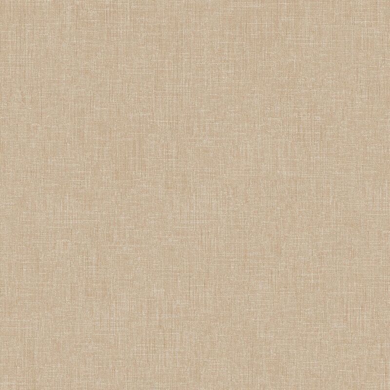 Profhome - Fabric Look Wallpaper Wall 369257 Non-woven Wallpaper Slightly Textured With A Fabric Look Matt Brown 5.33 M2 (57 Ft2)
