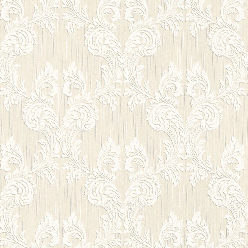 Fabric look wallpaper wall Profhome 956307 textile wallpaper textured with a fabric look matt cream beige 5.33 m2 (57 ft2) - cream
