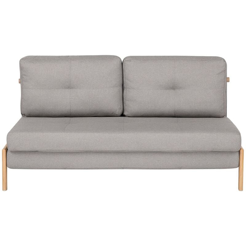 Modern Scandinavian Fabric 2-Person Sleeper Sofa Light Grey Edland