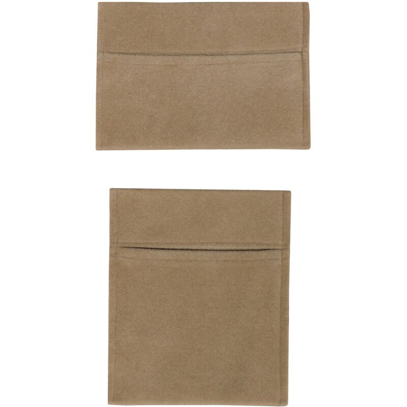 Monster Shop - Fabric Storage Pouches 2 Pack 2 Sizes Beige Car Motorhome Camper