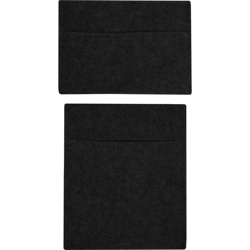 Monster Shop - Fabric Storage Pouches 2 Pack 2 Sizes Black Car Motorhome Camper