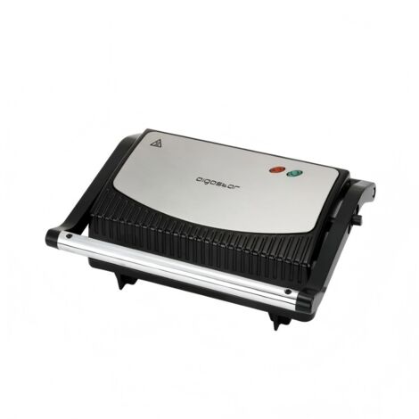 Fabricant de sandwichs Aigostar Panini, grill électrique multifonctionnel, chauffage double face, machine petit-déjeuner pour Cas
