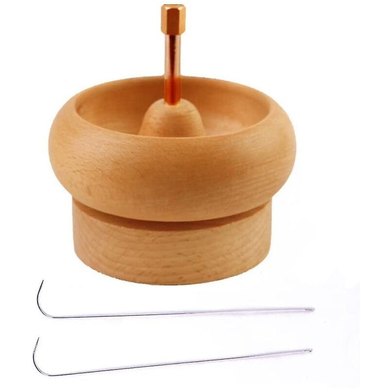 Fabrication de porte-perles à faire soi-même, atelier de gemmes, projet d'artisanat en bois, enfilage avec une aiguille à gros chas g