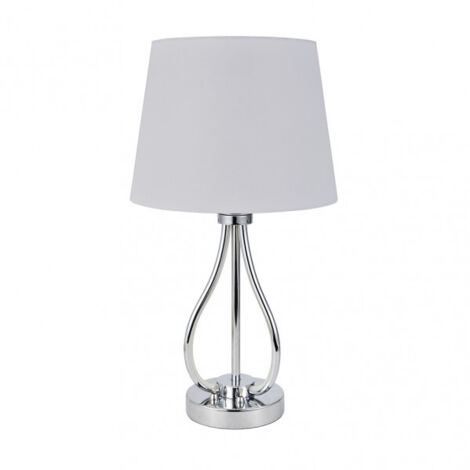 FABRILAMP 153472020  Sobremesa Dubrovnik 9w 4000k+ 1xe27 Cromo 675 Lm Doble Encendido 46x26x26 Cm