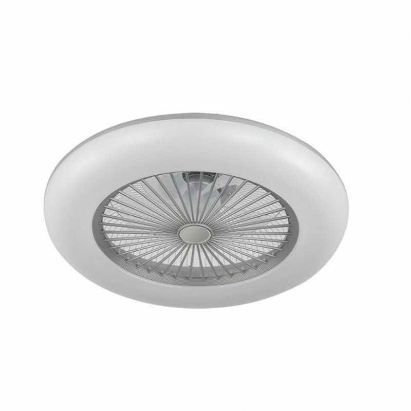 Image of Fabrilamp - Ventilatore da soffitto Peri 72W Argento 5 Pale