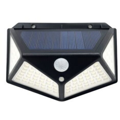 FABRILAMP 166661009  Wandleuchte Solar 6000k Kira Schwarz 450lm Ip65 9,5x13,5x5cm Sensor Mov.y Crepusc.
