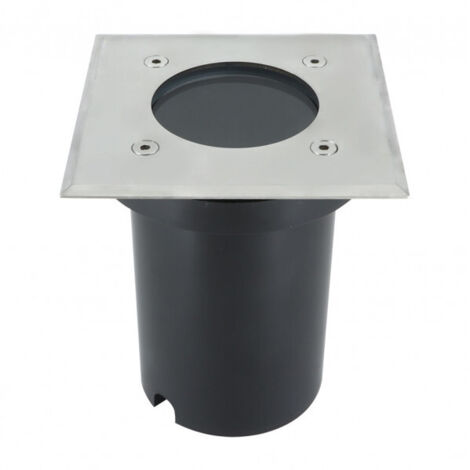 FABRILAMP 17109CU11 Encastré Extérieur Cuad.1xgu10 Nickel 13x11x11Cm Ip65 Coupe 10.5 Cm