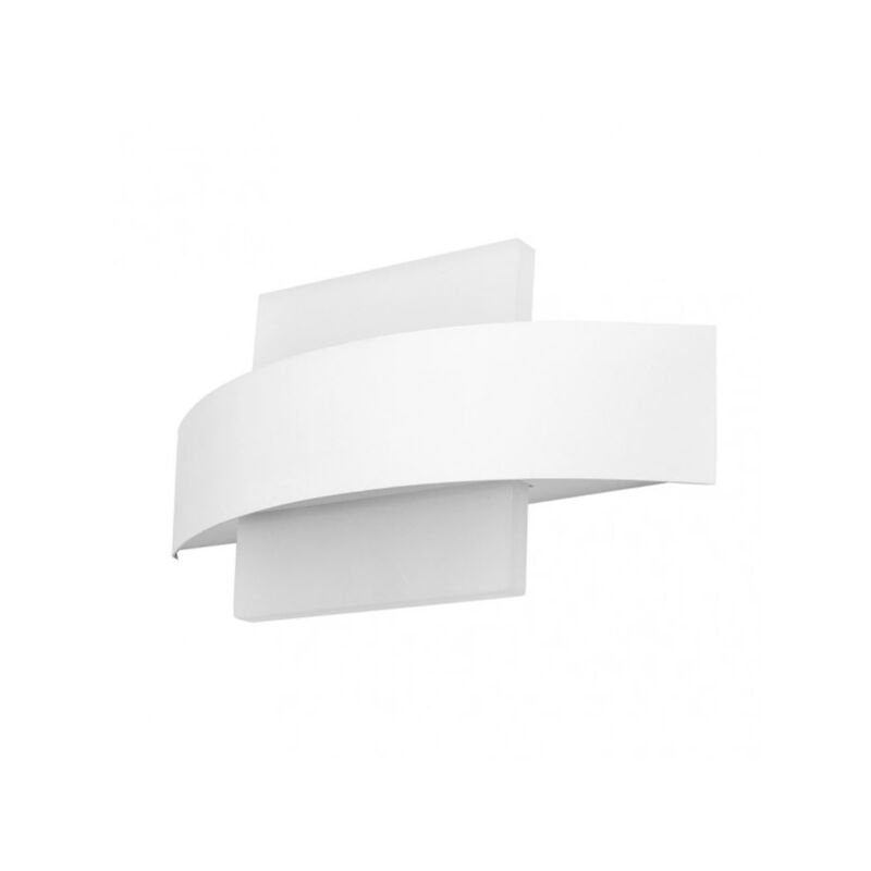 Fabrilamp - Applique murale à balayage de mur quad.8w 4000k arc white 630 lm ip20 13x24x5 cm