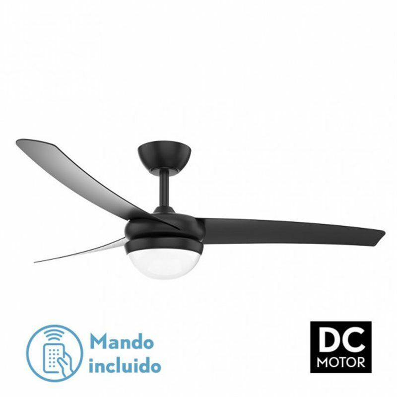 Image of Ventilatore da soffitto dc Kusi nero 3 pale