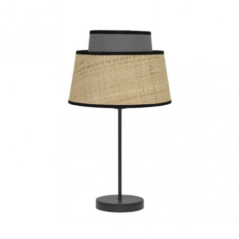 FABRILAMP 1LIGHT Lampe à poser Jia Couleur naturelle avec détails gris