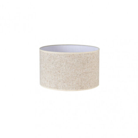 Fabrilamp – Abat-jour cylindrique beige en lin E27 – Dimensions 30x30x20cm – Pour éclairage intérieur – Style moderne et épuré - 30dx30dx20h