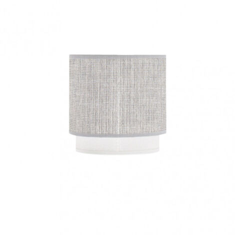 FABRILAMP Abat-jour Kenya E14 gris/blanc (Ø14 x 12 x 14 x 14 cm), multicolore, taille unique
