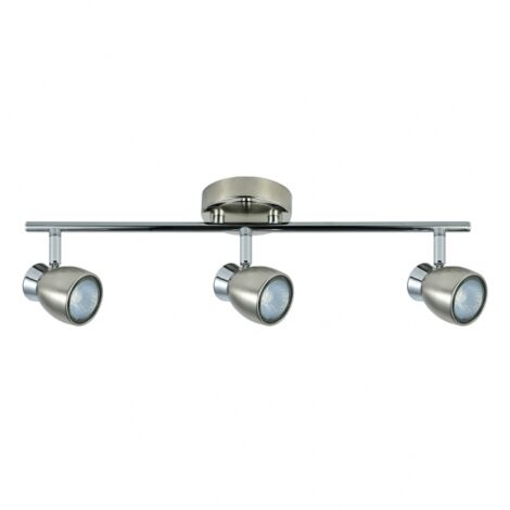 FABRILAMP AKUNADECOR Badbeleuchtung Chacho 3 Strahler Nickel-Chrom