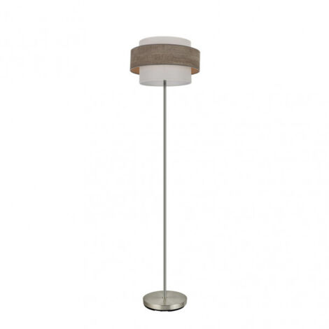 FABRILAMP AKUNADECOR Lampada De Lampada da terra De 1Light Modello Myriam Wood Colore Grigio