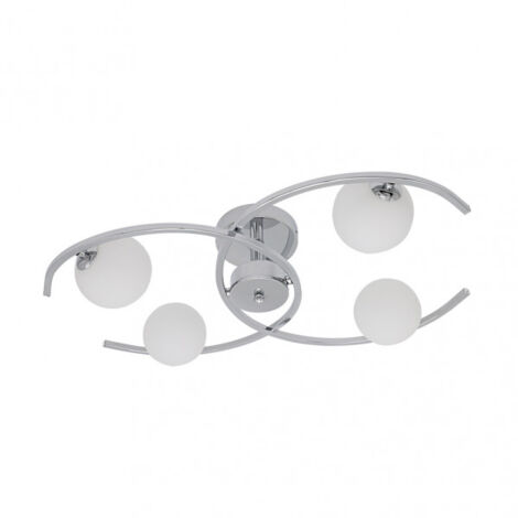 FABRILAMP AKUNADECOR Lampadario Ceiling 4-Light Modello Conil Colore Cromo