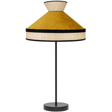 FABRILAMP AKUNADECOR Tischleuchte High Model Fabrizio Natural/yema