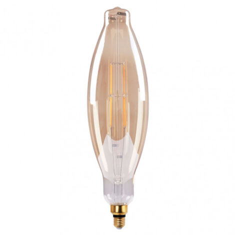 FABRILAMP Ampoule à filament de bougie 43x12d 8w 640lm E27 Amber Amber 3000k