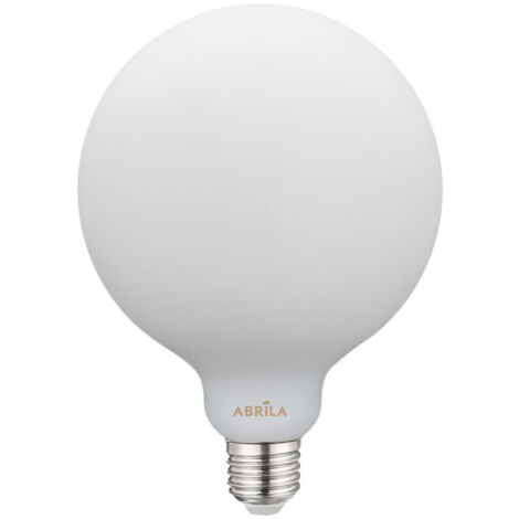 FABRILAMP Ampoule LED globe opale filament E27 Abrila (12 W 4000 K 1080 lm) Ø9,5 x 14,2 cm