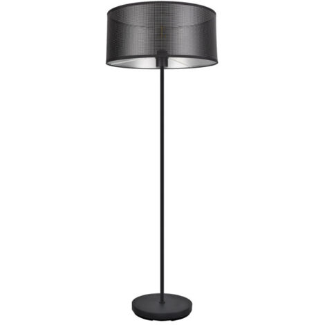 FABRILAMP Anastasia 1xe27 Schwarz/Schwarz-Silber 159x40x40 Cm Wohnzimmer Boden