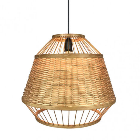 FABRILAMP Bambus-Pendelleuchte Croton 1xE27 40D