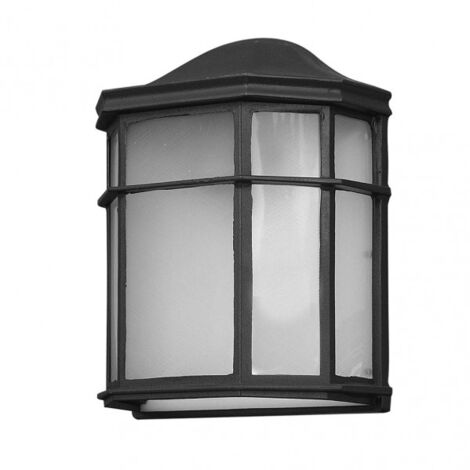 FABRILAMP BELLATRIX Ip44 lampada da parete nera per esterni in alluminio