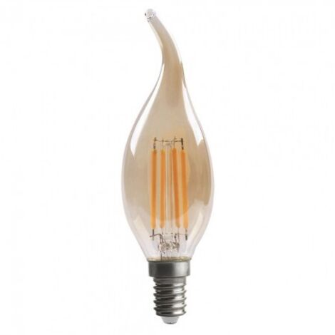FABRILAMP Birne Glühfaden Bohemia 11,5x3,5d 4w E14 Amber 380lm 2700k