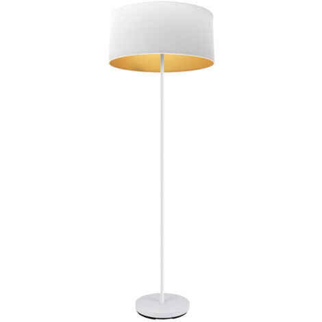 FABRILAMP Boden Anuska 1xe27 Weiß/Weiß-Gold 162x40x40 cm