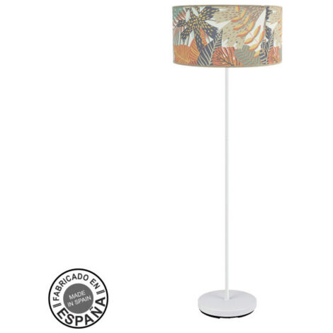FABRILAMP Boden De Wohnzimmer Äthiopien 1xe27 Weiß/Gedruckt 164x40x40cm
