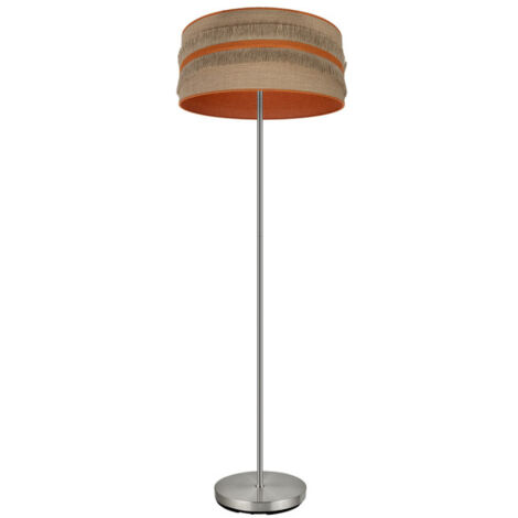 FABRILAMP Boden Wohnzimmer Natalia 1xe27 Niquel/sac-orange 164x40x40 Cm