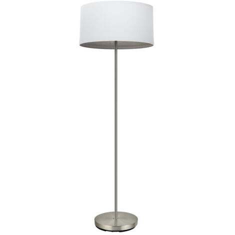 FABRILAMP Boden Wohnzimmer Tatiana 1xe27 Nickel/weiß-mad.grau 162x40x40 Cm