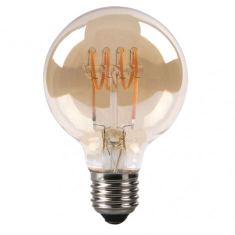 FABRILAMP Bombilla Filamen.spiral Horz.globo 12x8d 4w 250lm E27 Ambar 2200k