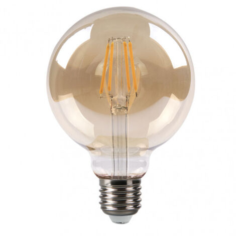 FABRILAMP Bombilla Filamento Globo 13x9,5d 8w 750lm E27 Ambar 2700k