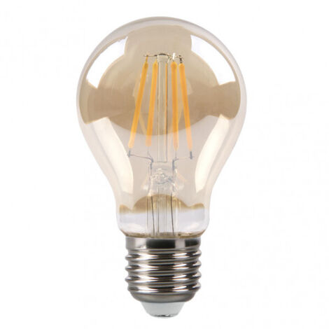 FABRILAMP Bombilla Filamento Standar 10x6d 8w 750lm E27 Ambar 2700k