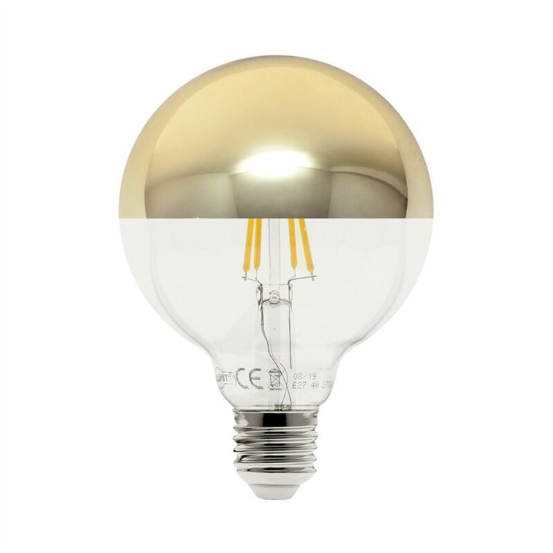 Fabrilamp - Bulb 10w 4000k E27 Globe Reflector Gold 950lm 17,5x12,5x12,5 Cm