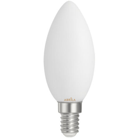 FABRILAMP Bulb LED de opal filament Abrila E14 (4 W, 3000 K, 360 lm) Ø3.5 x 9.7 cm