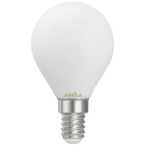FABRILAMP Bulb LED de opal spherical filament Abrila E14 (4 W 6000 K 360 lm) Ø4,5 x 7,8 cm