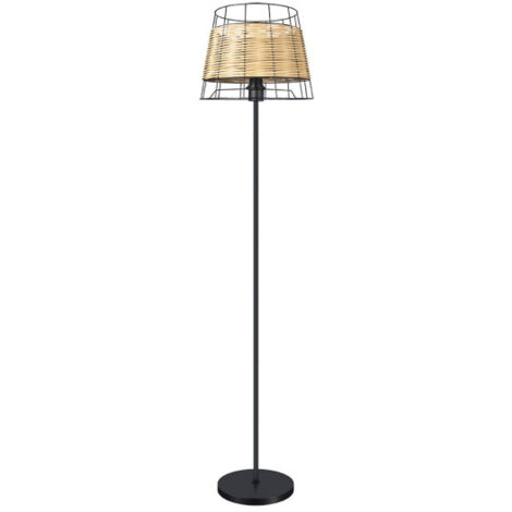 FABRILAMP Burano 1xe27 Forge/Ratan 150x32x32 Cm Piano Soggiorno